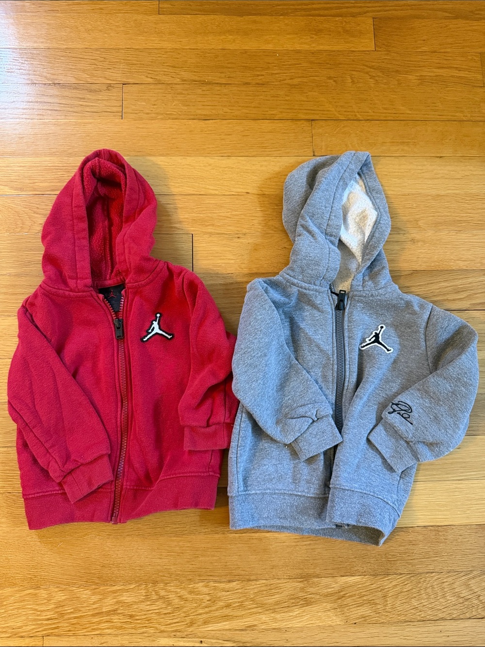 Jordan Kids' Zip Hoodie Duo - Red and Gray